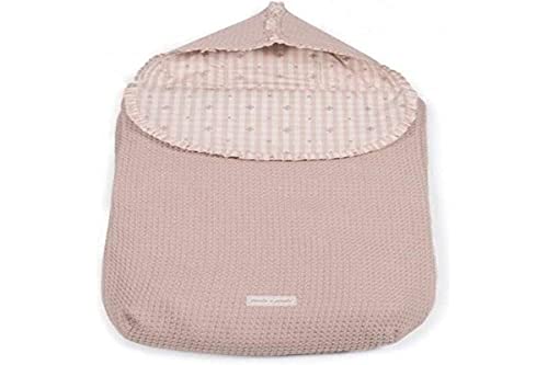 Pasito a Pasito. Saco Cuco Yummi. Saco de Dormir Uso Universal para Grupo 0. Manta 3 en 1 Ideal para Cubrir el Carrito, Portabebé y Silla de Paseo. Color Rosa