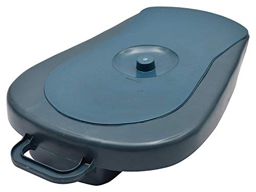Kashi Surgicals Unisex Polypropylene Bed Pan With Lid, Blue