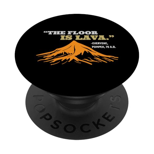 The Floor Is Lava Pompeii - Juego de palabras de historia PopSockets PopGrip Adhesivo