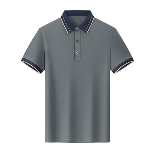 Polo homme ajusté revers manches courtes pour valoriser la silhouette