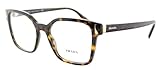 Materiales: Pasta Prada 0PR 05TV Monturas de Gafas, Havana, 52 para Mujer