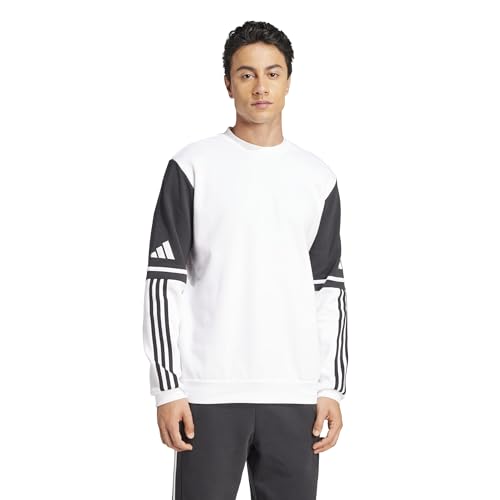 adidas Uomo SQUADRA25 Sweat Crew, White, L