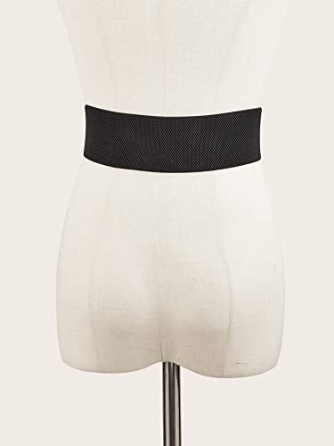 Verdusa Women's Snake Buckle Faux Leather Elastic Wide Belt Corset2