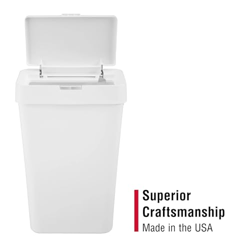 Caneca de Basura Blanca para Cocina 12.2 Gal miniatura 5