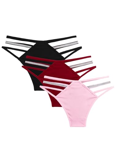 URFEDA Traje de baño para mujer - Calidad brillante Bikini Variedad de colores ropa interior de punto para todas las estaciones Wear, Color/Xs, M