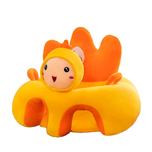 ベビーソファー ベビーチェア 赤ちゃん学習シート 赤ちゃんがソファに座ることを学ぶ 柔らかいおもちゃのシート カワイイ座布団 ソファー 小さなソファ スツールに座る ローチェア ベビーグッズ (イエロー)