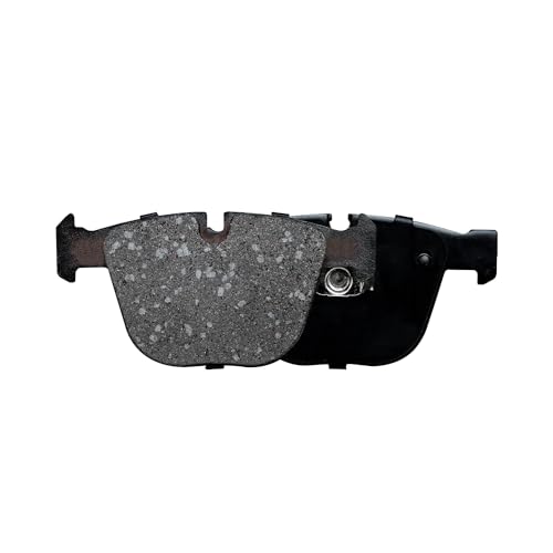 Image of Detroit Axle - Rear Brake Pads for BMW 1 Series M 545i 645Ci 650i 740i 745i 745Li 760i 760Li M3 M5 X5 X6 ActivehySbrid 7, 535i 550i GT 740Ld 740Li 750i 750Li Alpina B7 B7L xDrive, Ceramic Brake Pads