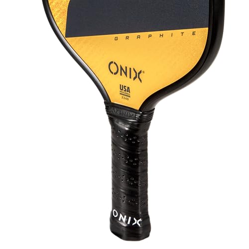 Image of Onix Graphite MOD Z5 Carbon Fiber Pickleball Paddle with Wide-Body Shape. Honeycomb Core, Graphite Face & Cushion Comfort Pickleball Paddle Grip