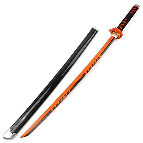LDFZ Modelo de armas Demon Slayer Blade COS, bambú Samurai Espada Kamado Prop, para fanáticos del anime, juguetes decorativos de armas (color: B) Cover
