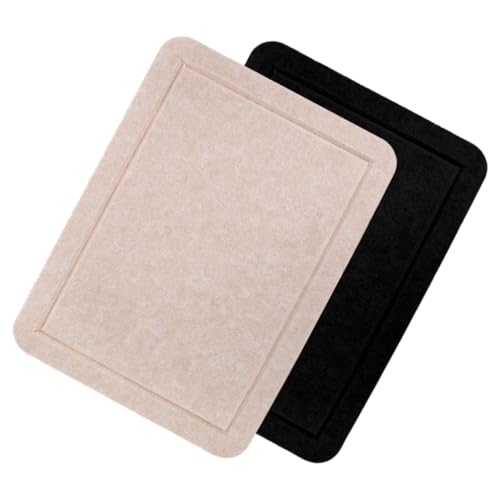 ARTIBETTER 2pcs Felt Bulletin Board Pushpins Memo Display Board for Home Office and Classroom Easy Wall Installation Camel and Colors