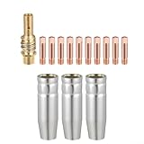 Photo Gallery set di 14 accessori per saldatura mig per torce mag con ugelli a gas conici e punte di alimentazione da 0 9 mm, adatte per apparecchiature di saldatura 15ak e mb 15 Photo Gallery set di 14 accessori per saldatura mig per torce mag con ugelli a gas conici e punte di alimentazione da 0 9 mm, adatte per apparecchiature di saldatura 15ak e mb 15