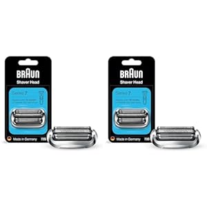 Braun Series 7 New Generation Electric Shaver 73s Replacement Head, Compatible with 7020s, 7025s, 7085cc, 7027cs, 7071cc and 7075cc Shavers (Pack of 2)