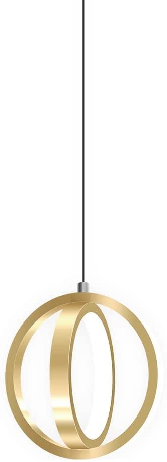 Lustre à base LED doré haut de gamme en aluminium de style japonais