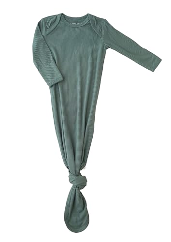 Image of Wallaby Kids Extra Tall Knotted Baby Gown, Super Soft Viscose from Bamboo Newborn Sleeper for Baby Girl and Boy