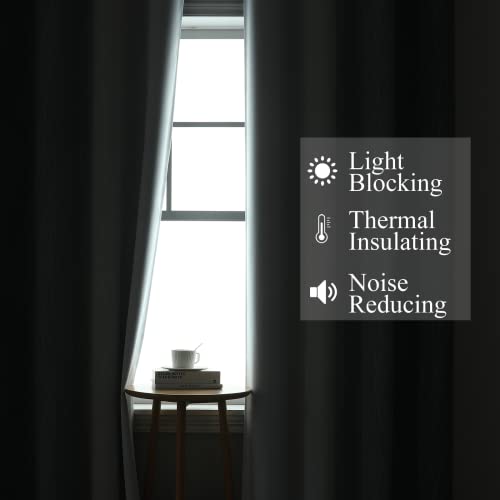 Estelar Textiler JBDHWGR52-2 Grey And Greyish White Blackout Curtains & Drapes thumb #2