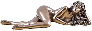 Unbekannt Female Nude Lying Woman Figurine Bronzed Sculpture