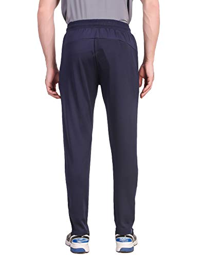 Image of FITINC Athleisure Track Pants for Men| Lycra Slim Fit Mens Dryfit Track Pant with Concealed Zipper Pockets | Quick Dry Pant Style Lower for Men for Home & Workout