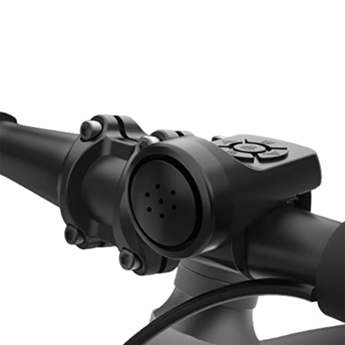 Junxcj Fahrradklingel Elektrisch, wasserdichte USB Wiederaufladbar Fahrradglocke, 120 db Laut Anti-Diebstahl Alarmanlage 4 Soundmodi Fahrradhupe für Mountainbikes/Cube Fahrrad/BMX Cover