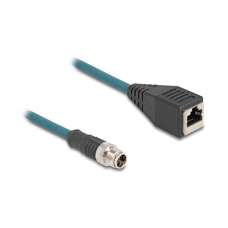 DeLOCK M12 adaptateurcâble X-kodiert 8 Pin St á RJ45,Bu 50 cm