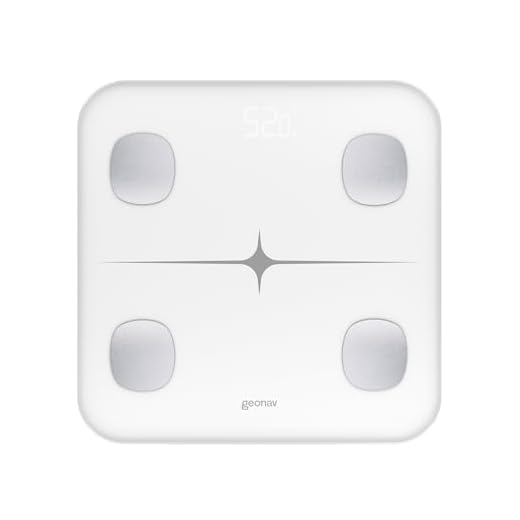 Hi by Geonav Balança Inteligente com Bioimpedância, Bluetooth, 16 parâmetros, Aplicativo, Vidro Temperado, Compatível Google Fit, Fitbit e Apple Saúde, Branco