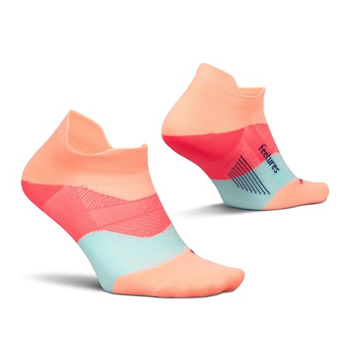Image of Feetures Elite Light Cushion Mini Crew Sock - Sport Sock with Targeted Compression