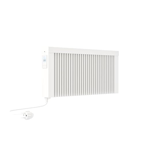 eVARMO Areo Smart Base 800 W Elektroheizung Wandmontage - Elektroheizkörper mit Thermostat - Elektrische Heizung Smart Home - App steuerbare Heizung WLAN steuerbar - Kompakte digitale Elektroheizung