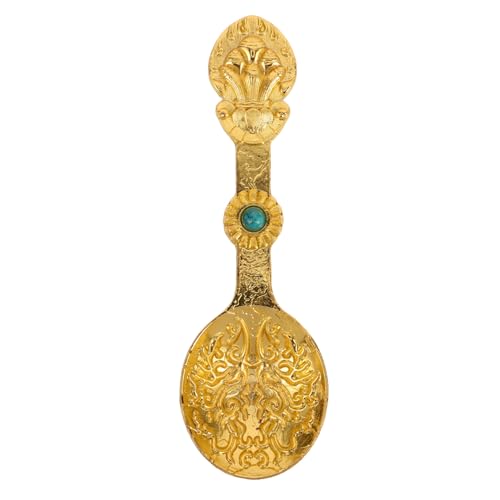 UKCOCO Cucchiaio Tibetano Vintage Rotondo Cucchiaio e Minestra Cucchiaino Caffè e Tè