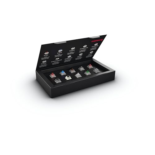 CHERRY MX Experience Box, Set aus 10 Mechanischen Tastatur-Schaltern, für DIY, Hot Swap oder Gaming-Keyboard, zum Ausprobieren und Kennenlernen, Qualität Made in Germany