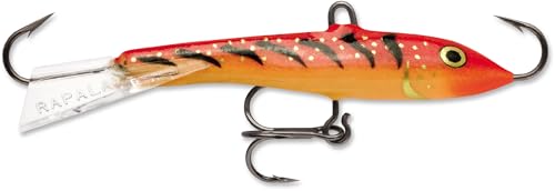 Rapala Jigging Rap 09 Fishing lure, 3.5-Inch, Glow Red Tiger