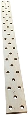 Ohio Fitness Garage OFG Pine Pegboard 7"x84" Climbing Board with Mounting Brackets