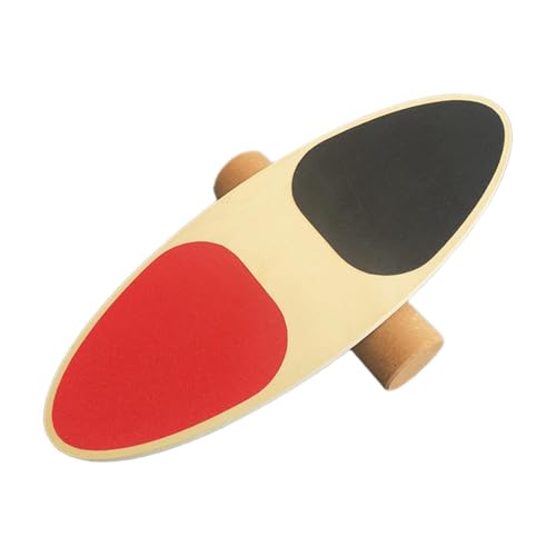 kowaku Wooden Balance Board Workout Equipment Balancing Board Home Gym Balancing Stability Tool for Skateboarding Build Strength, No Fork