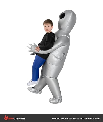 Disfraz inflable de alienígena para niños miniatura 5