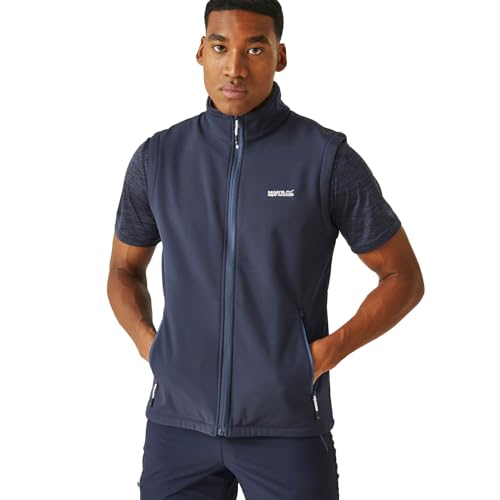 Regatta Bradwell III Chaleco Térmico Softshell Resistente Al Viento con Cremallera Bodywarmers, Hombre, Navy, L