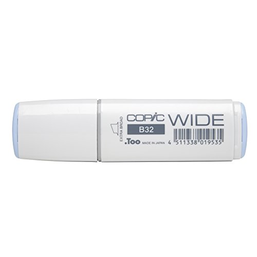 Copic Marker with Replaceable Nib, B32 Wide, Pale Blue