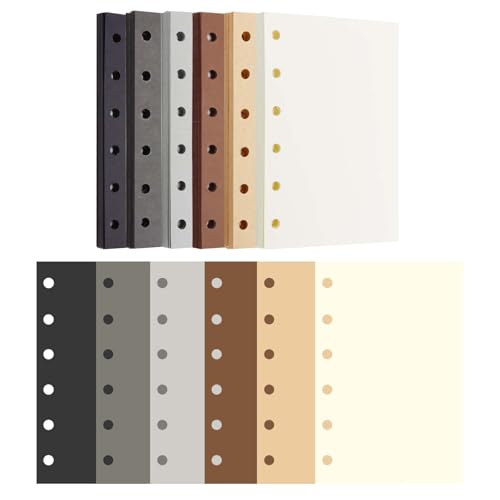 Papier A7 coloré AxeWoodz pour carnet 6 trous