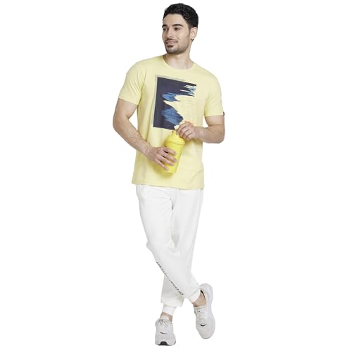 Image of Spykar Men's Mid Rise Fitted Track Pants