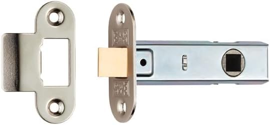 Contract Standard Tubular Latch Radius Door Latch -64mm & 76mm (Nickel Plate, 64mm)