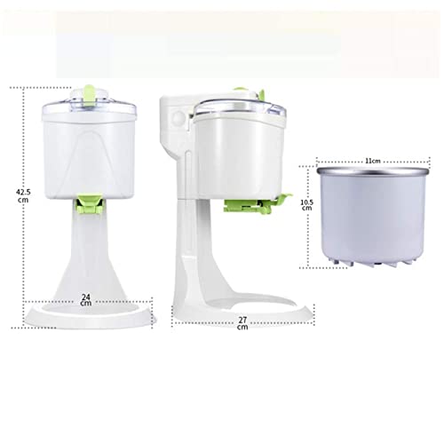 HHORB Automatische Haushalts-Eismaschine, 1,5 Quart Kapazität, DIY-Eismaschine, schnell, leicht zu reinigen, glatt, für… – Bild 3
