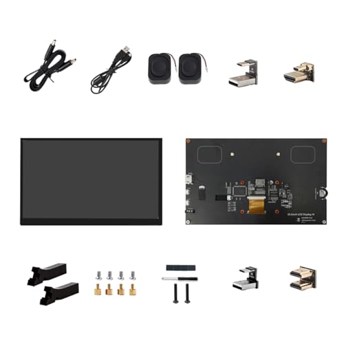 Monitor de pantalla táctil HDTV de 25.7 cm con resolución de 1024 x 600 para monitor de escritorio de placa de desarrollo 3B+ 4B