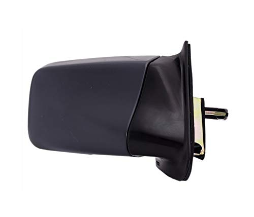 Right Passenger Side Mirror VL1003 Unpainted Black Manual Operated Glass Convex Exterior Wing Mirror Assembly Replacement Compatible With Opel Kadett E 1984 1985 1986 1987 1988 1989 1990 1991
