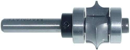 Magnate 7651 Leaf Edge Beading Carbide Tipped Router Bit - 1/8" Radius; 3/8" Cutting Length