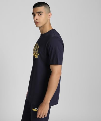 PUMA Unisex Class Graphic Tee T-Shirts, New Navy, L – Ansicht 2