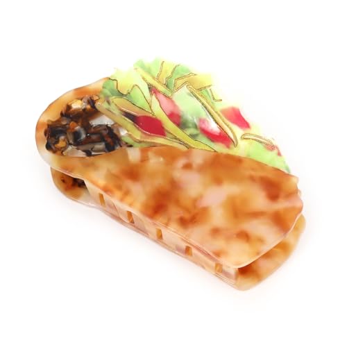 Personalized Acetate Taco Novelty Hair Claw Clip 1 Piece