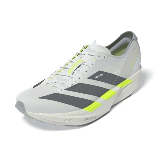 [アディダス] ADIZERO TAKUMI SEN 11 フットウェアホワイト/アイアンメタリック/ソーラーイエロー