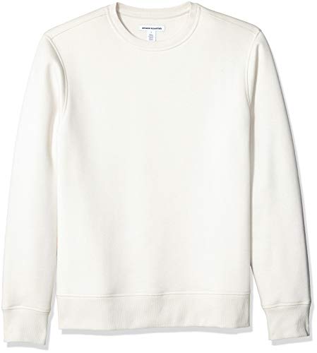 Amazon Essentials Men's Long-Sleeve Crewneck Fleece Sweatshirt, Oatmeal Heather, Small