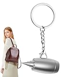 Cadeau créatif : impressionnez les amateurs d'aviation avec ce porte-clés de moteur d'avion. Son design unique et sa praticité en font un souvenir parfait ou un article promotionnel de compagnie aérienne, parfait pour les pilotes, les membres d'équipage et tous ceux qui aiment voler.