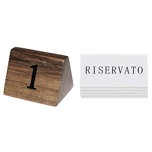 10 Numeri Da Tavolo In Legno - Segnaposto Per Ristorante Da 21 A 30, Decorazione Naturale E Resistente - Foto 14