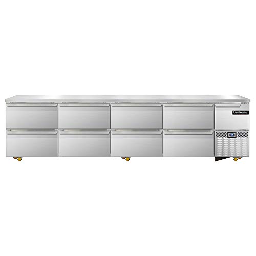 Continental Refrigerator CRA118-U-D Undercounter Refrigerated Base Worktop Unit, 118