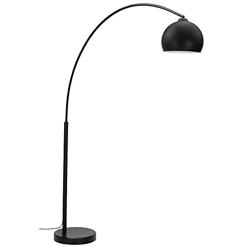 Lampadaire ARC XL en metal noir mat design