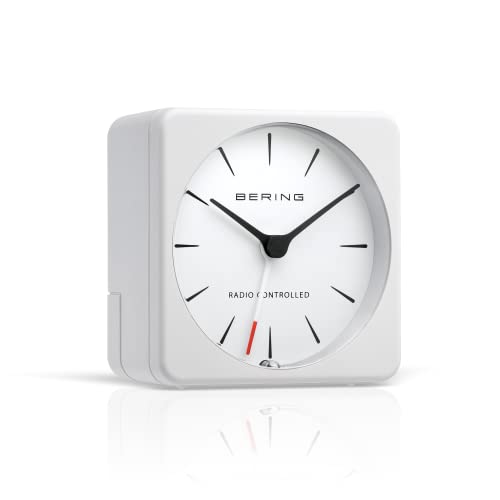 BERING Damen und Herren Alarmclock Funk Movement - Home Decor Collection mit Kunststoff Glas – Bild 4